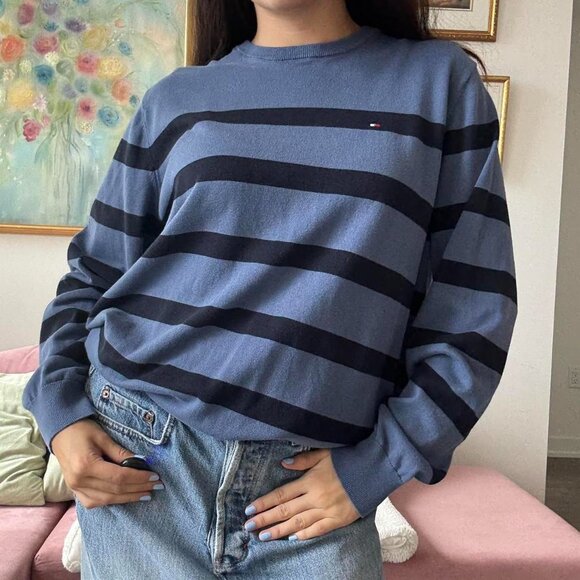 Tommy Hilfiger Blue Striped Longsleeve - Picture 2 of 8